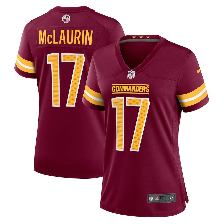 Women Washington Commanders #17 Terry McLaurin Nike Burgundy Game NFL Jersey